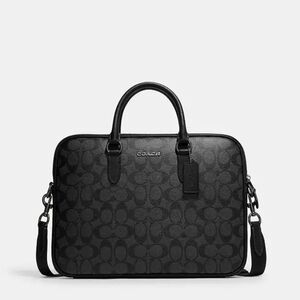 Coach Black Signature Men's Briefcase